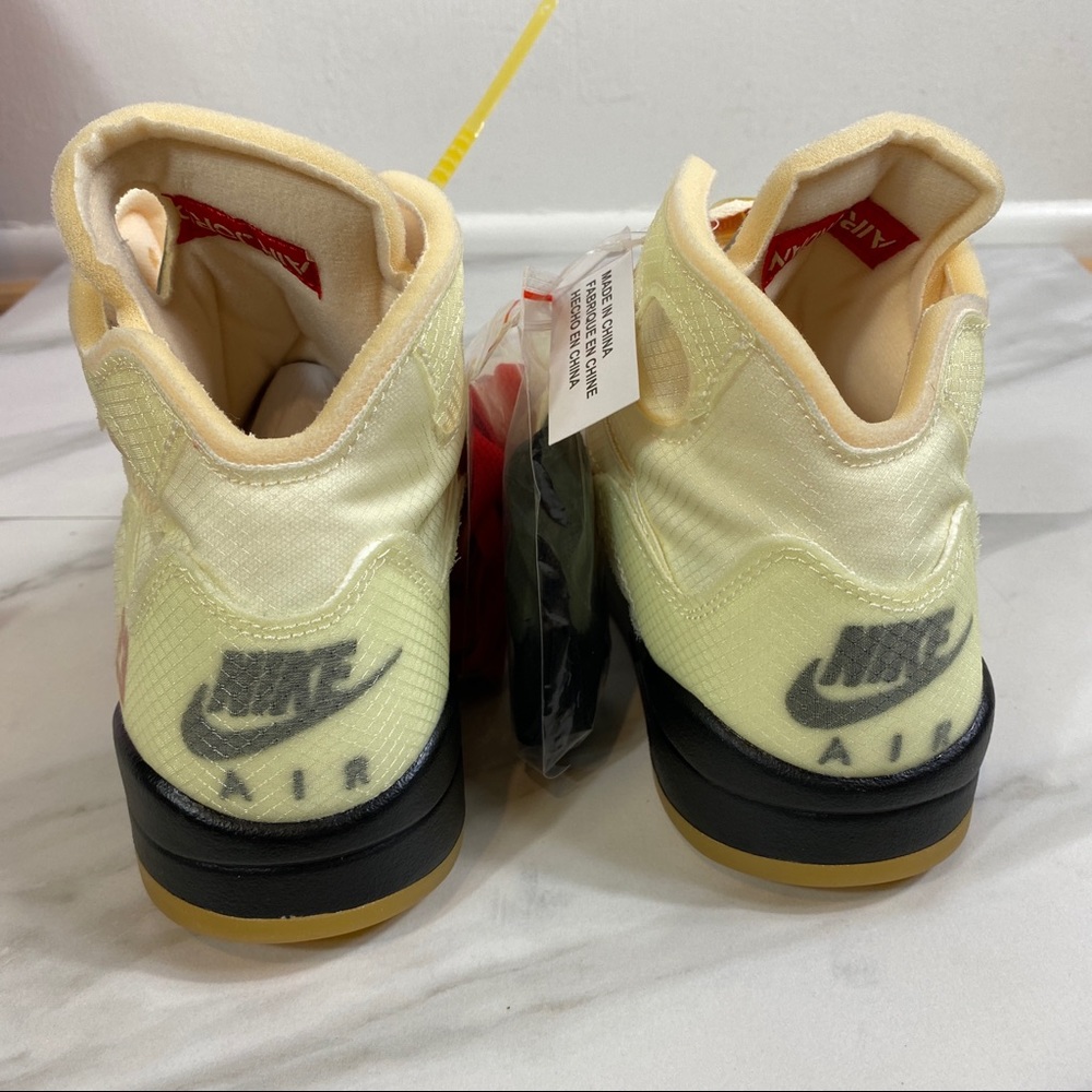 ❌SOLD❌ Off-White Jordan 5 Sail Nike x Virgil Abloh - Picture 5 of 16